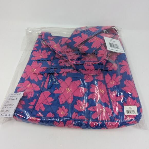 Vera Bradley Hipster Bag in Art Poppies Blue and Pink - Picture 2 of 11